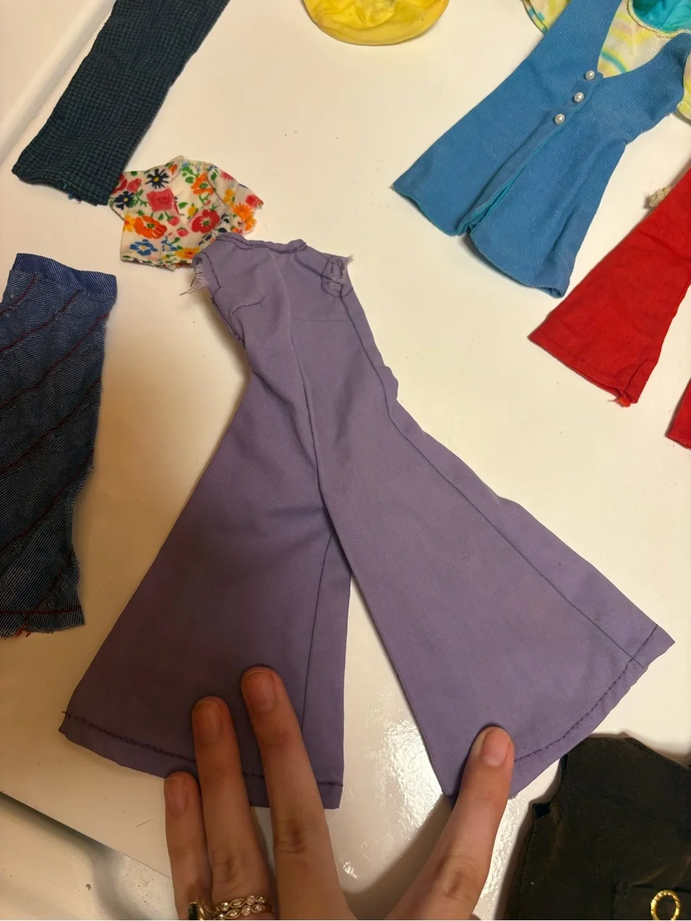 (50+) Assortment of 1960’s & 1970’s Vintage Barbie, Ken, and Skipper Clothes